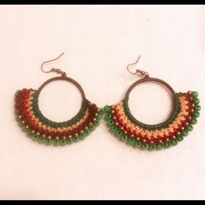 Beautiful Beaded Statement Earrings